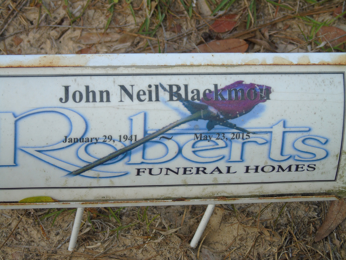 Headstone for Blackmon, John Neil